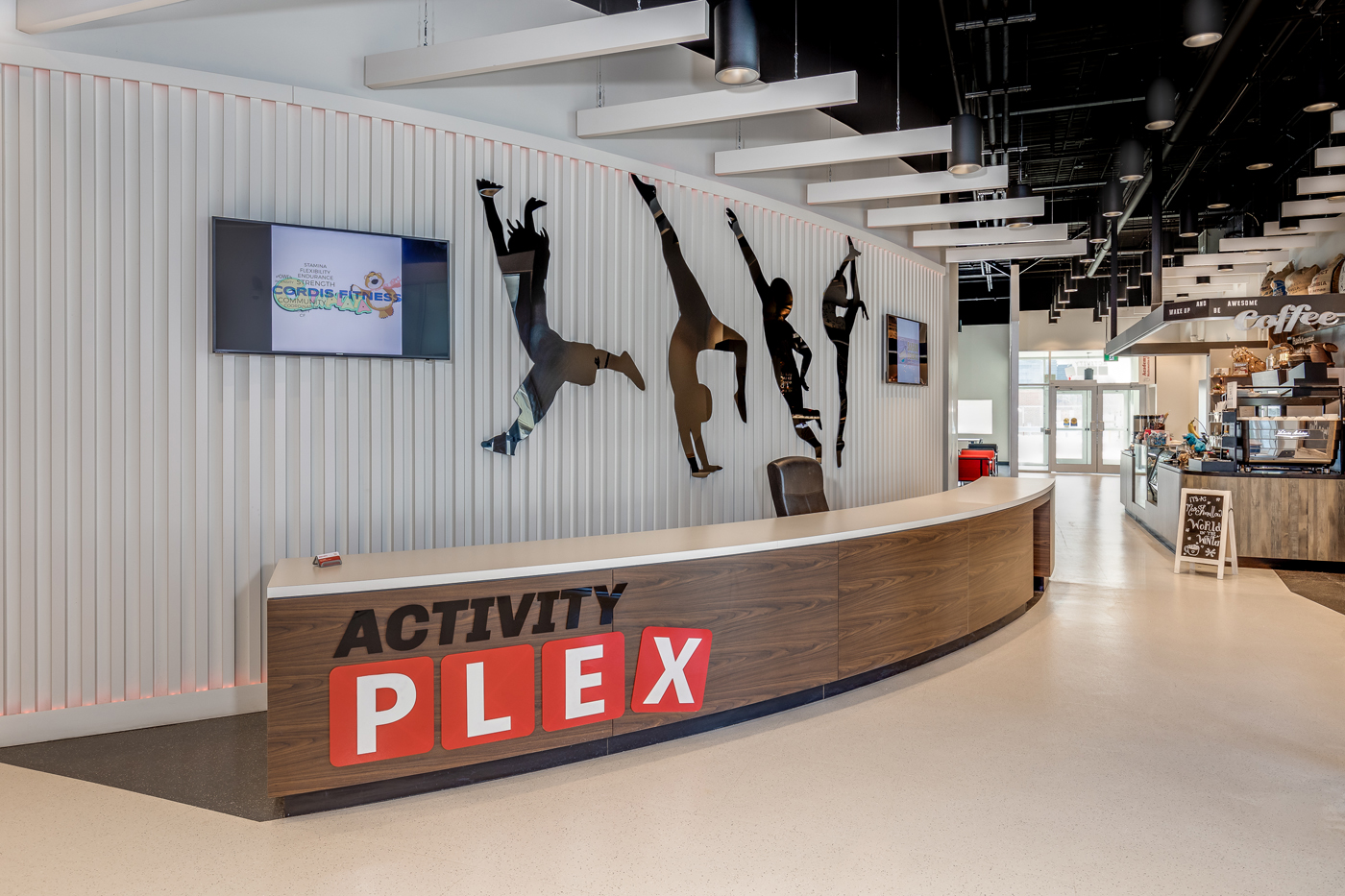 view from inside of Activity Plex